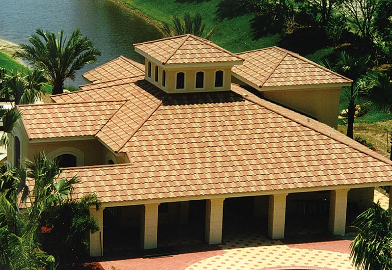 Simulated Tile Metal Roof 